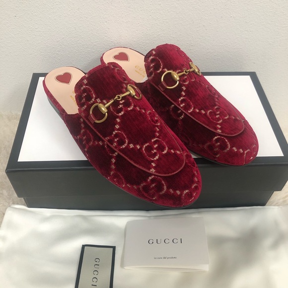 NIB GUCCI Princetown GG Logo Loafer Horsebit Slipper Mule Flat 36.5 - Picture 3 of 10
